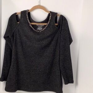 Juicy Couture Women’s XL Sweater with cut-out Shoulders